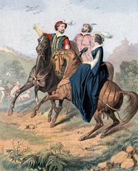 Tudor solymászat, 19. század közepe