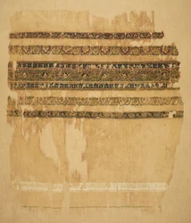 Turbán vagy kendővég tirázzal és arannyal, 1094.