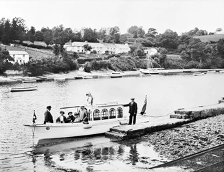 Egyesült Királyság: Kilátás a Fal folyóra. Feock, Cornwall,