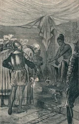Vasco da Gama meglátogatja a királyt, 1904