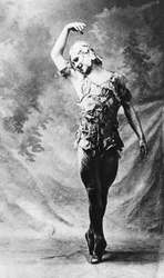 Vaslav Nijinsky, orosz balett-táncos, a Le Spectre de la Rose, Párizs, 1911, 1930