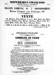 Vente, a Párizsi Kommün francia politikai plakátjairól, 1871. május