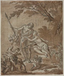 Vénusz és Adonisz, 1713.