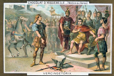 Vercingetorix megadja magát Julius Caesarnak, Kr.e. 46, 19. század
