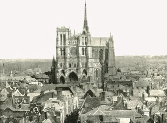 Kilátás a harangtoronyból, Amiens, Franciaország, 1895.