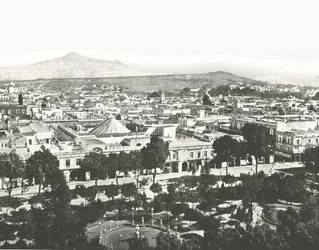 Kilátás a katedrálisból, Puebla, Mexikó, 1895.