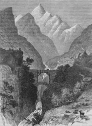Kilátás a Pireneusokban, 1880