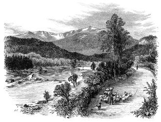Kilátás a skóciai Lochnagarra, 1900