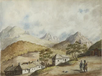 Zheleznovodsk látképe, 1842