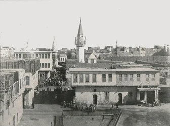 Kilátás az óvárosra, Szuez, Egyiptom, 1895.