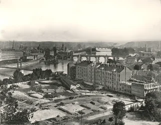 Kilátás Prága városára, Csehszlovákia, 1895.