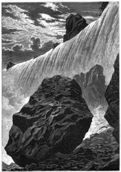 Kilátás a Niagara-vízesésre, 1877