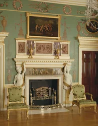 Kilátás a belső térre, Spencer House, London (fotó)