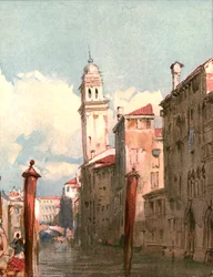 Kilátás egy csatornára, c1826, c1900.