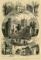 A Szent Megváltó templom látképe, 1878.