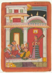 Vilaval Ragini: Folio egy ragamala sorozatból Garland of Musical Modes, kb. 1680.