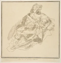 Szűz és gyermek, 1775.