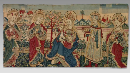 Szűz és gyermek négy szenttel, c. 1500.