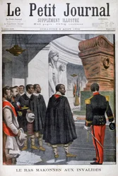 Ras Makonnen látogatása a párizsi Les Invalidesben, 1902