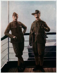 Önkéntesek a hajó fedélzetén a búr háborúban, 1900