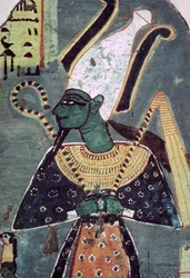Osiris Khenti-Amentiu falfestménye egy thébai sírból