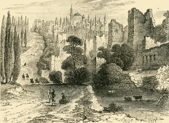 Konstantinápoly falai a 16. században, 1890.