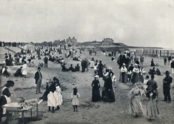 Walton-on-the-Naze – Jelenet a tengerparton, 1895