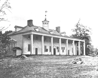 Washington otthona, Mount Vernon, Virginia, USA, 1900.