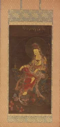 Víz-Hold Avalokiteshvara Suwol Gwaneum bosal, 14. század közepe.