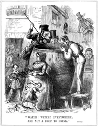 Víz! Víz! Mindenhol, és egy cseppet sem inni, 1849