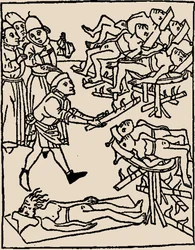 Kútmérgezés: A zsidók kínzása, 1475.