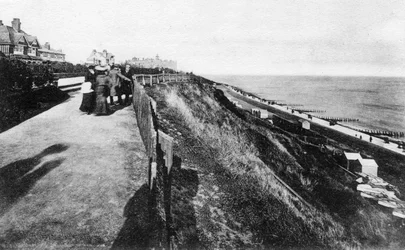 West Cliff és kertek, Felixstowe, Suffolk, 20. század eleje