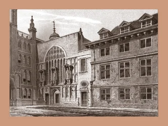 A Guildhall-kápolna nyugati frontja, 1886