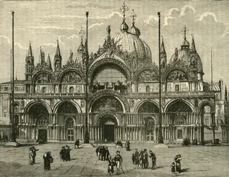 St. Marks nyugati frontja, Velence, 1890.