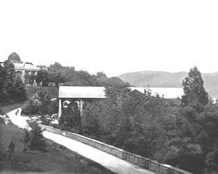 West Point a Hudsonon, New York állam, USA, 1900.