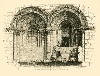 A jeruzsálemi Szent Sír-templom ablakai, 1890.