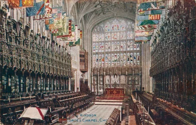 Windsor, St. Georges kápolna, kórus c1916