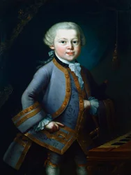 Wolfgang Amadeus Mozart osztrák zeneszerző, 1761