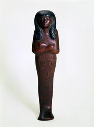 Mutry fából készült ushabti figurája, az ókori egyiptomi, Kr.e. 16. vagy 15. században