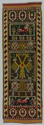 Szövött láda- vagy ágytakaró, 1700-as évek.