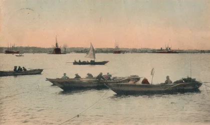Yokohama kikötője, Japán, 1918