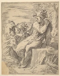 Ifjúság két öreggel, 17. század.