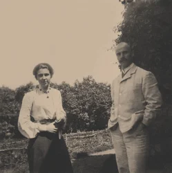 Jurij Alekszandrovics Olszufjev 1878-1938 feleségével, Sophia Vladimirovnával, 1900-as évek