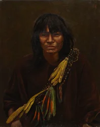 Zaparo indián, kb. 1890-1892.