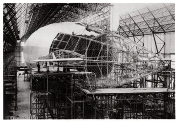 Zeppelin LZ 126 építés alatt, Friedrichshafen, Németország, 1924 1933