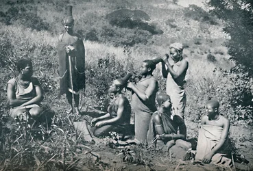 Zulu lányok fodrászata, 1912