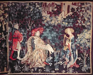 930 A koncert, gobelin Arrasból, 1420