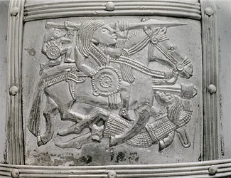 Sisaktöredék, a Sutton Hoo kincsből, Kr.u. 7. század