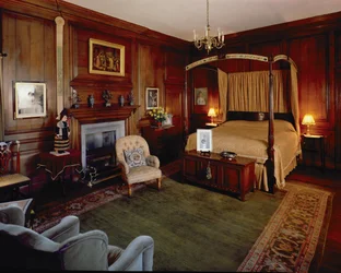 Hoghton Tower, Lancashire: Buckingham szoba, 17. század vége