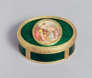 XVI. Lajos arany és zománcozott tubákdoboza, Pierre-Francois Drais, Párizs, 1774